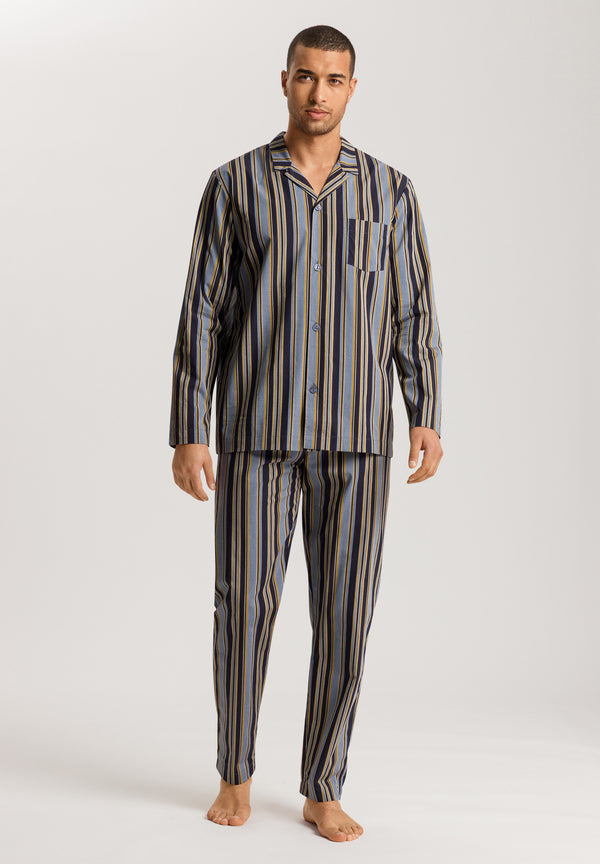 OCEAN STRIPES Stoff-Pyjama