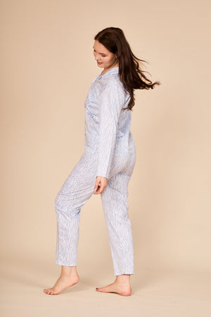 PASTELBLAU leichter Pyjama