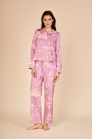 TOILE Pyjama mit Kragen