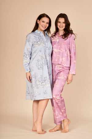 TOILE Pyjama mit Kragen