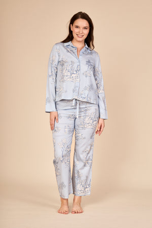 TOILE Pyjama mit Kragen