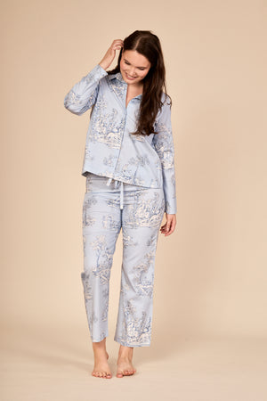 TOILE Pyjama mit Kragen