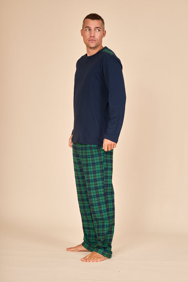 SIEBZIGER Pyjama mit Flanellhose