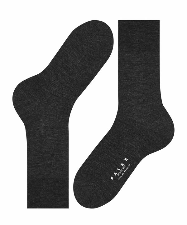 AIRPORT Merino-Socken ANTHRAZIT