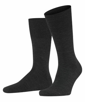 AIRPORT Merino-Socken ANTHRAZIT