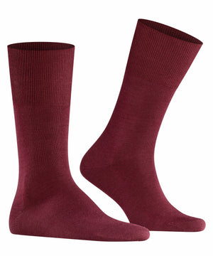 AIRPORT Merino-Socken WEINROT