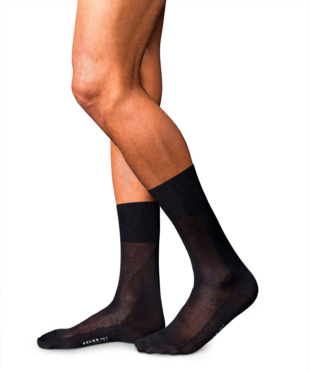 No. 4 Seiden-Socken SCHWARZ