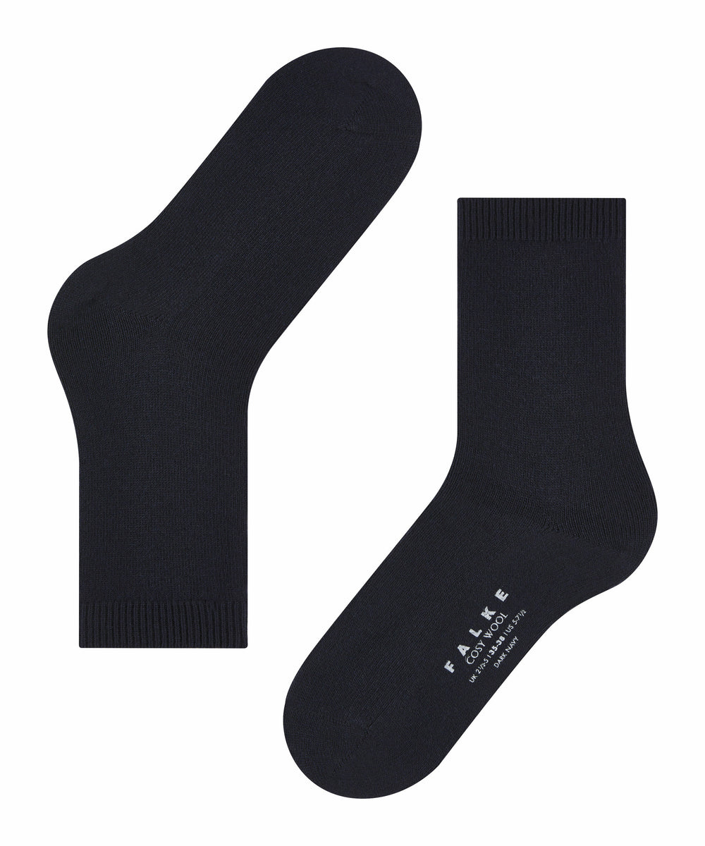 COSY WOOL Cashmere-Wolle-Socken MARINE